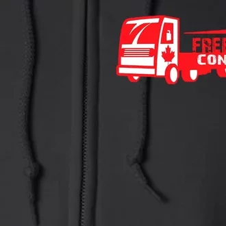 Freedom Convoy Canadian Truck Full Zip Hoodie