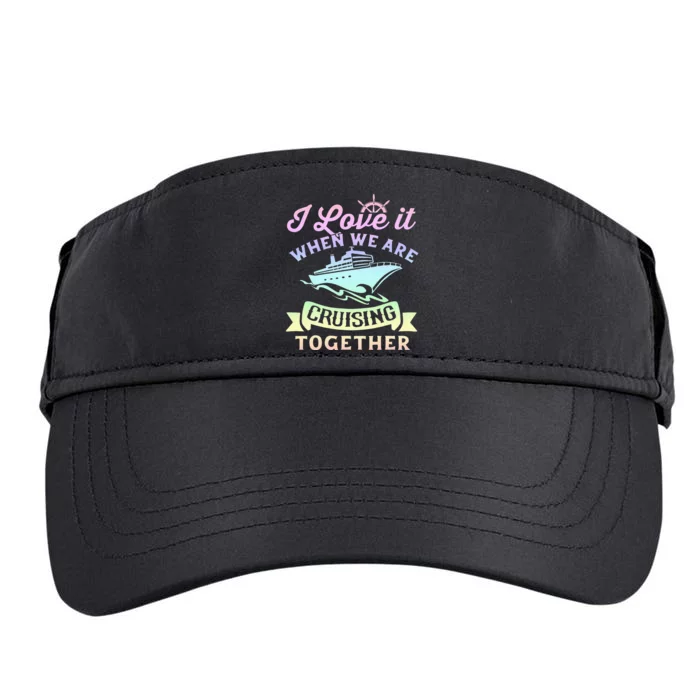 funny Couple Cruising Vacation Cruise Ship Adult Drive Performance Visor