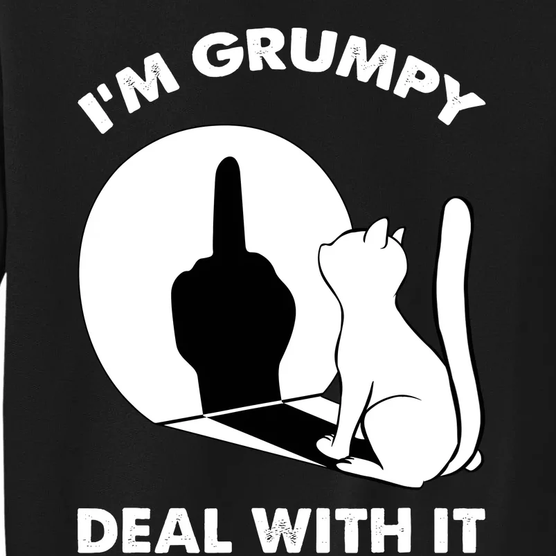 Funny Cat Cat Shadow IM Grumpy Deal With It Sweatshirt