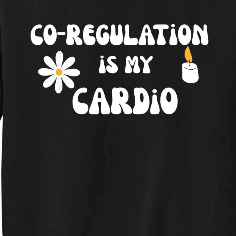 Flower Candle Co Regulation Is My Cardio Groovy Flowers Candle Wick Tall Sweatshirt