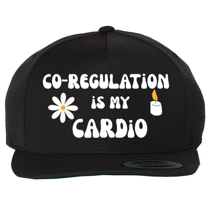 Flower Candle Co Regulation Is My Cardio Groovy Flowers Candle Wick Wool Snapback Cap