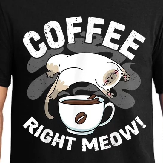 Funny Coffee , Coffee Lover , Cute Cat Pajama Set