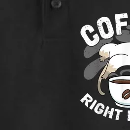 Funny Coffee , Coffee Lover , Cute Cat Dry Zone Grid Performance Polo