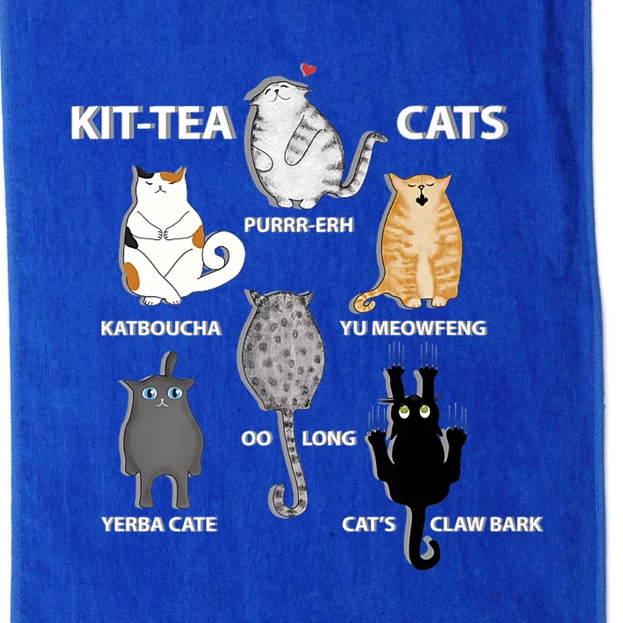 Funny Cute Cat T Kit Tea Cats Platinum Collection Golf Towel