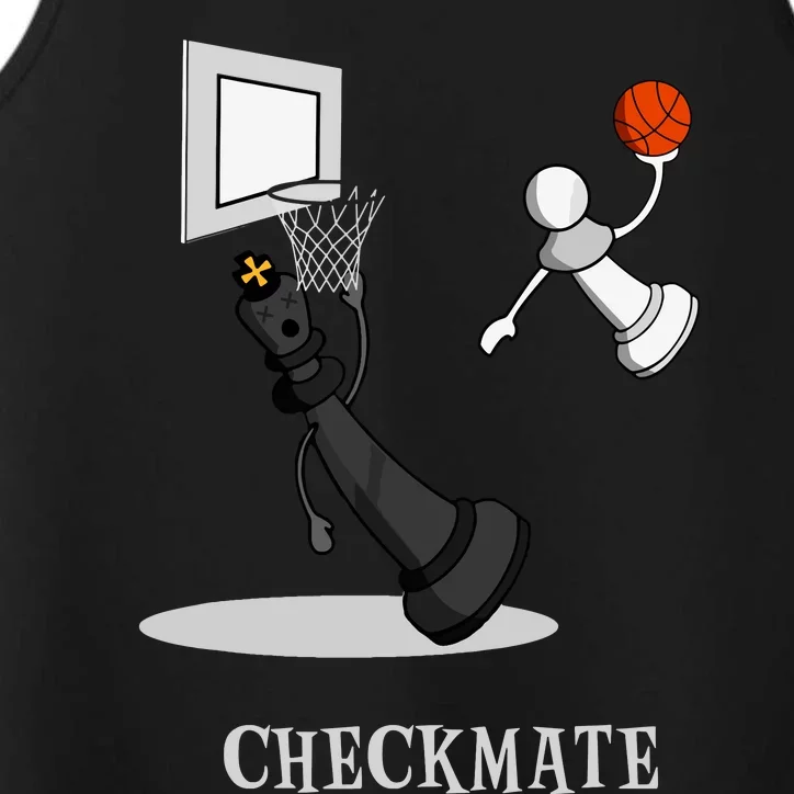 Funny Checkmate Chess Basketball Game Board King Pawn Piece Performance Tank