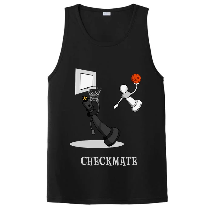 Funny Checkmate Chess Basketball Game Board King Pawn Piece Performance Tank