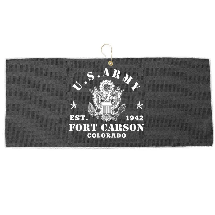 Fort Carson Colorado Large Microfiber Waffle Golf Towel