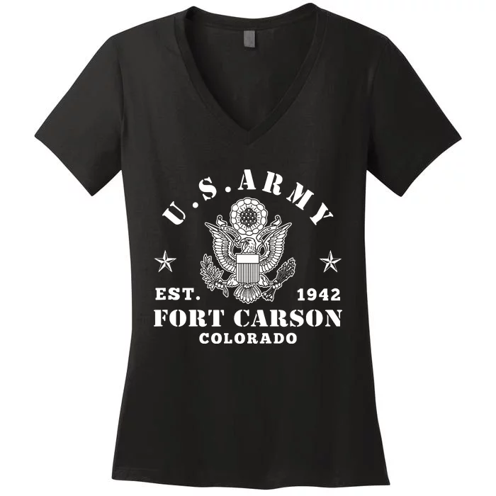 Fort Carson Colorado Women's V-Neck T-Shirt