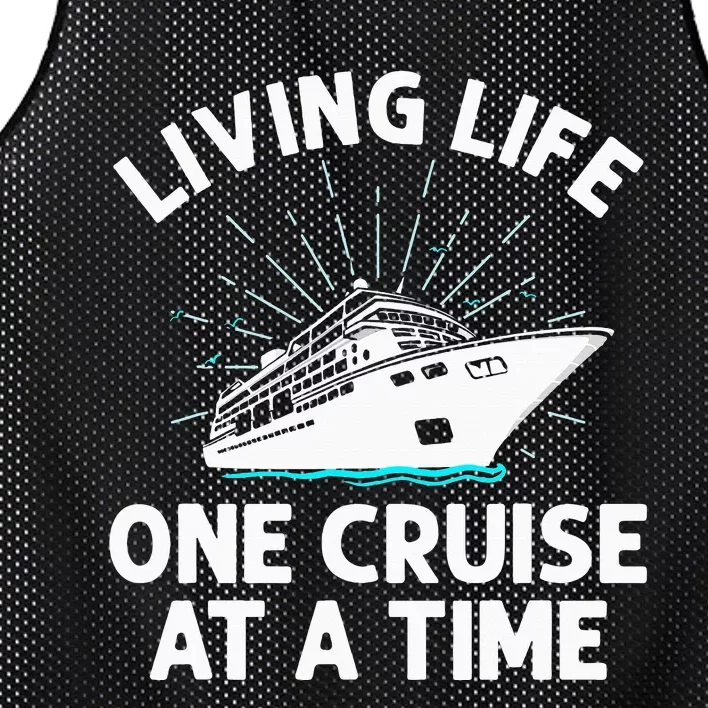 Funny Cruising Designs  Cruise Ship Cruising Lovers Mesh Reversible Basketball Jersey Tank