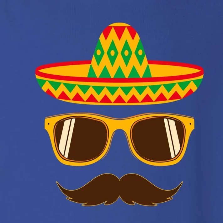 Funny Cinco De Mayo Party Mustache Face Dad Papa Cito Gift Toddler Long Sleeve Shirt