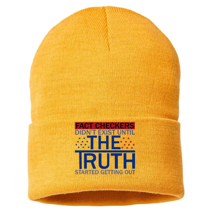 Fact Checkers Didn’T Exist Until The Truth Started Getting Out Sustainable Knit Beanie