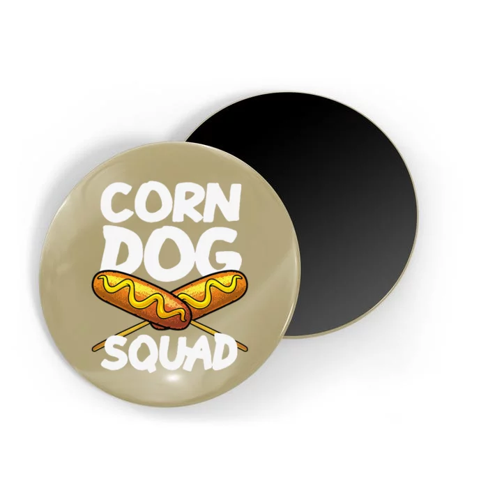 Funny Corn Dog Squad Women Hot Dog Sausage Crew Magnet