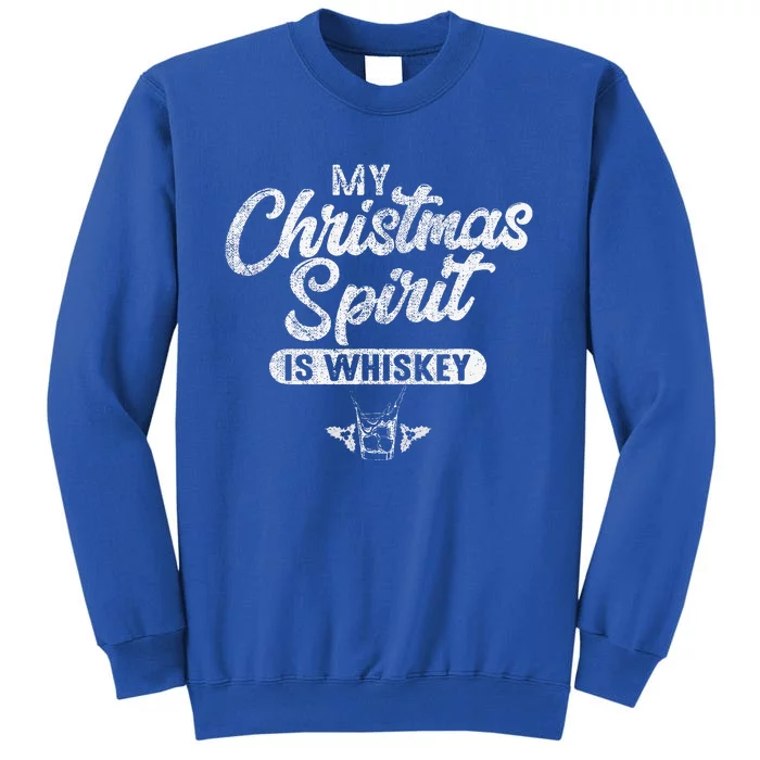 Funny Christmas Drinking Vintage Whiskey Liquor Drinker Xmas Sweatshirt