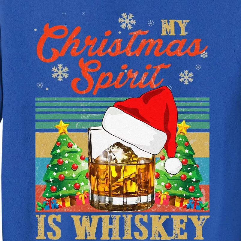 Funny Christmas Drinking Whiskey Liquor Drinker Saying Sweatshirt