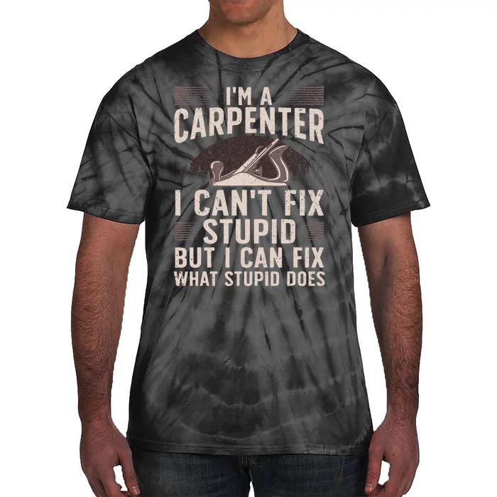 Funny Carpentry Design For Carpenter Woodworking Tie-Dye T-Shirt