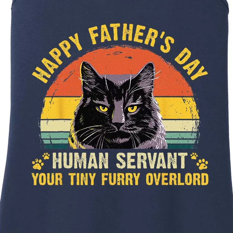 Furry Cat Dad Kitten Lover Papa Grandpa Happy Fathers Day Ladies Essential Tank