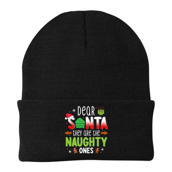 Funny Christmas Dear Santa They Are The Naughty Ones Knit Cap Winter Beanie