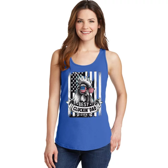 Farmer Chicken Dad Rooster Daddy Ladies Essential Tank