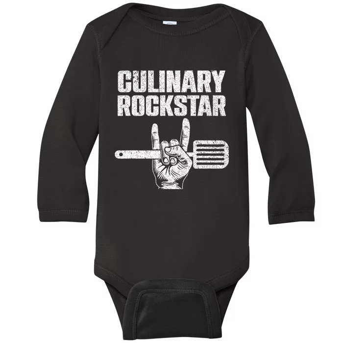 Funny Culinary Design For Chef Cook Culinary Lover Baby Long Sleeve Bodysuit