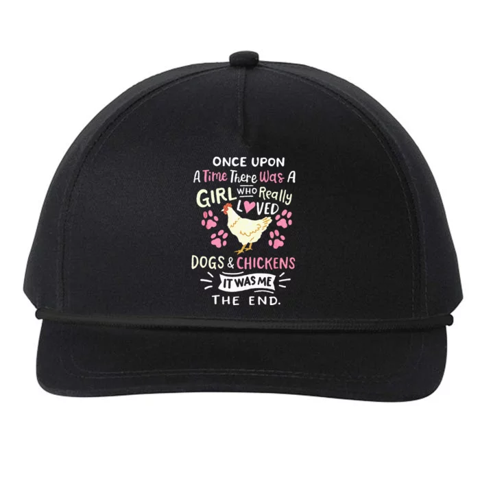 Funny Chicken Dog Lover For Women Girls Farmer Snapback Five-Panel Rope Hat