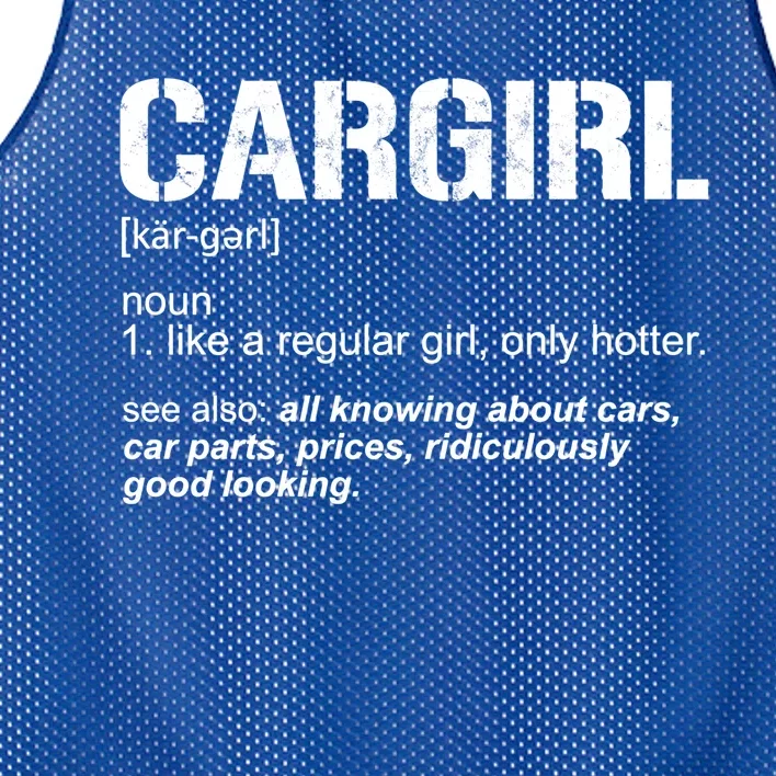 Funny Car Definition Car Parts Car Lover Hotter Car Gift Mesh Reversible Basketball Jersey Tank