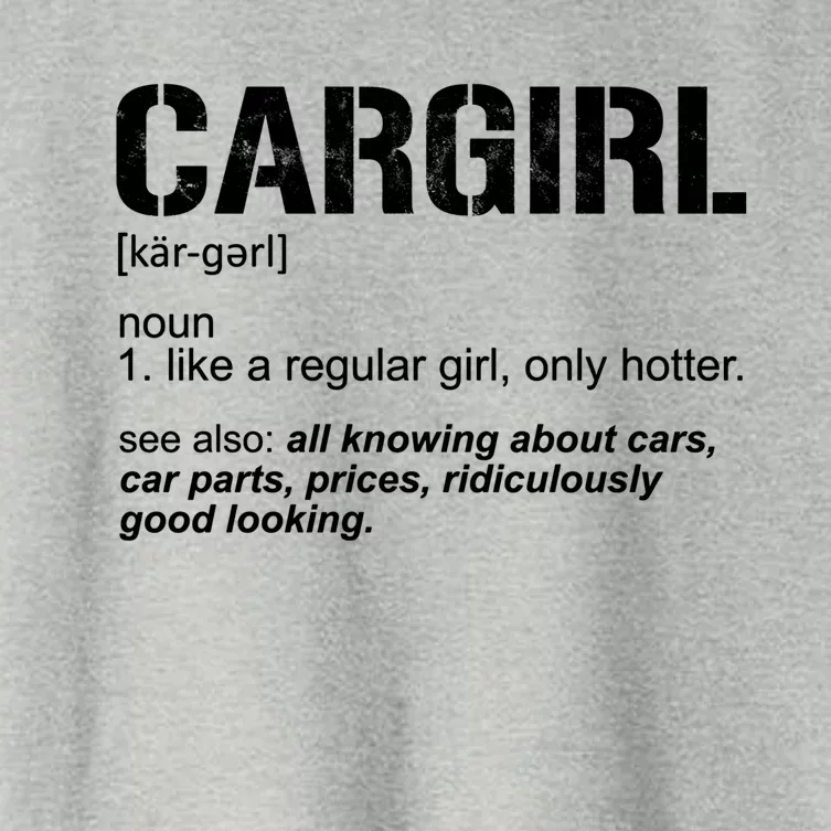 Funny Car Definition Car Parts Car Lover Hotter Car Gift Women's Crop Top Tee