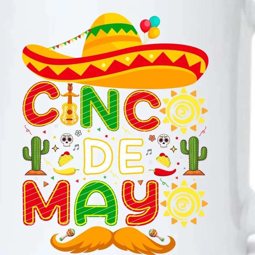 Festive Cinco De Mayo Celebration Graphic Black Color Changing Mug