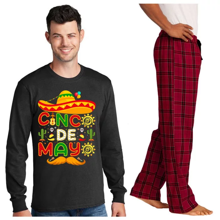 Festive Cinco De Mayo Celebration Graphic Long Sleeve Pajama Set