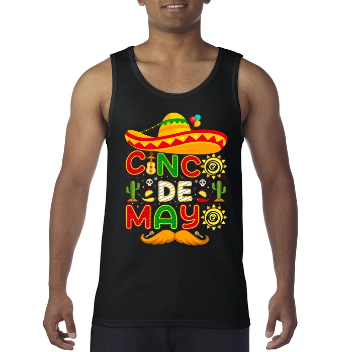 Festive Cinco De Mayo Celebration Graphic Tank Top