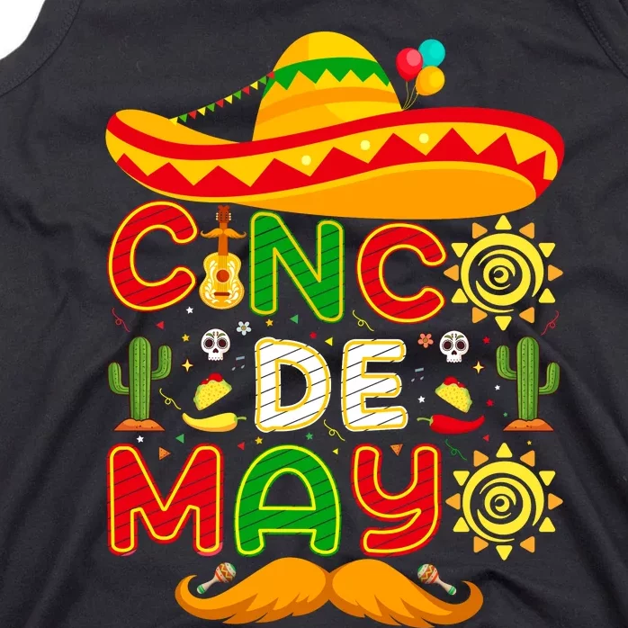 Festive Cinco De Mayo Celebration Graphic Tank Top