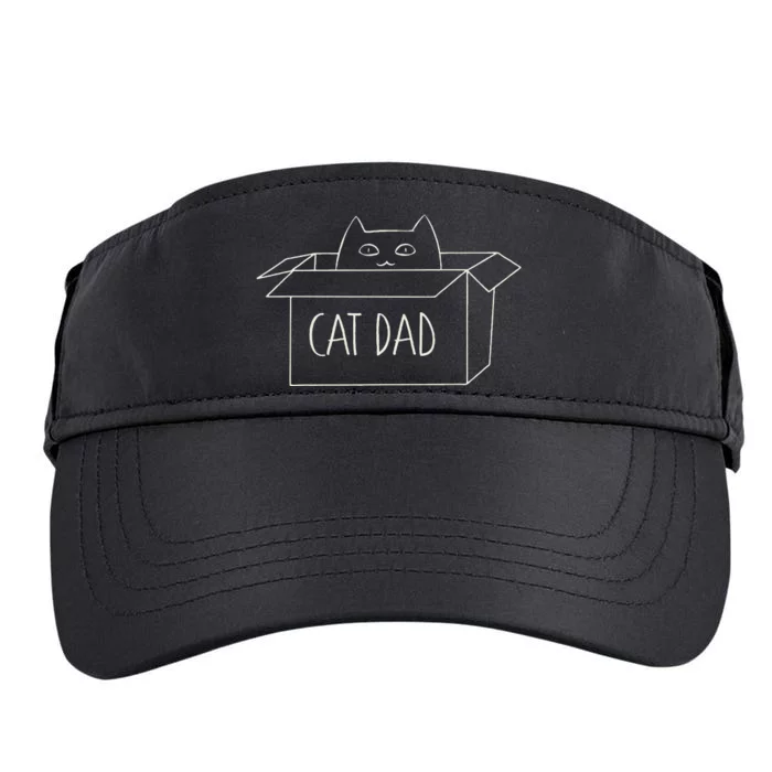 Funny Cat Dad Gift for Father's Day Adult Drive Performance Visor