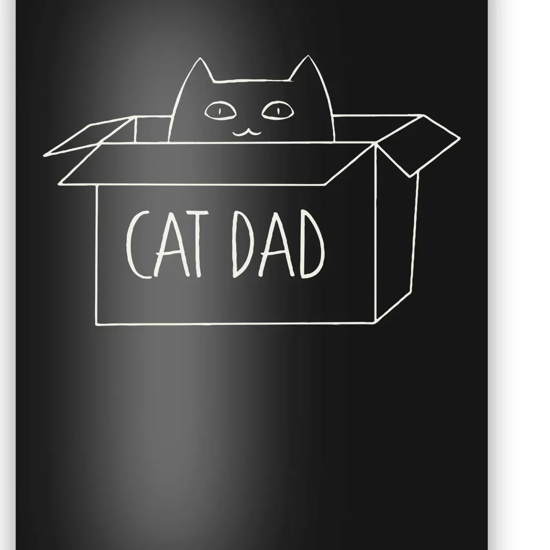 Funny Cat Dad Gift for Father's Day Poster