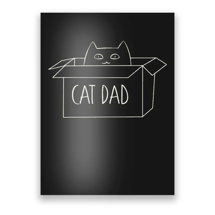 Funny Cat Dad Gift for Father's Day Poster