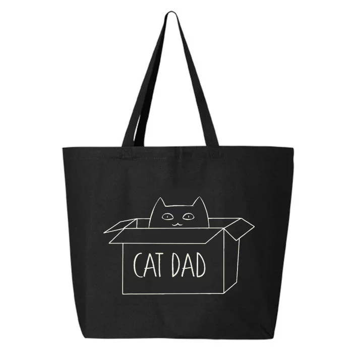 Funny Cat Dad Gift for Father's Day 25L Jumbo Tote