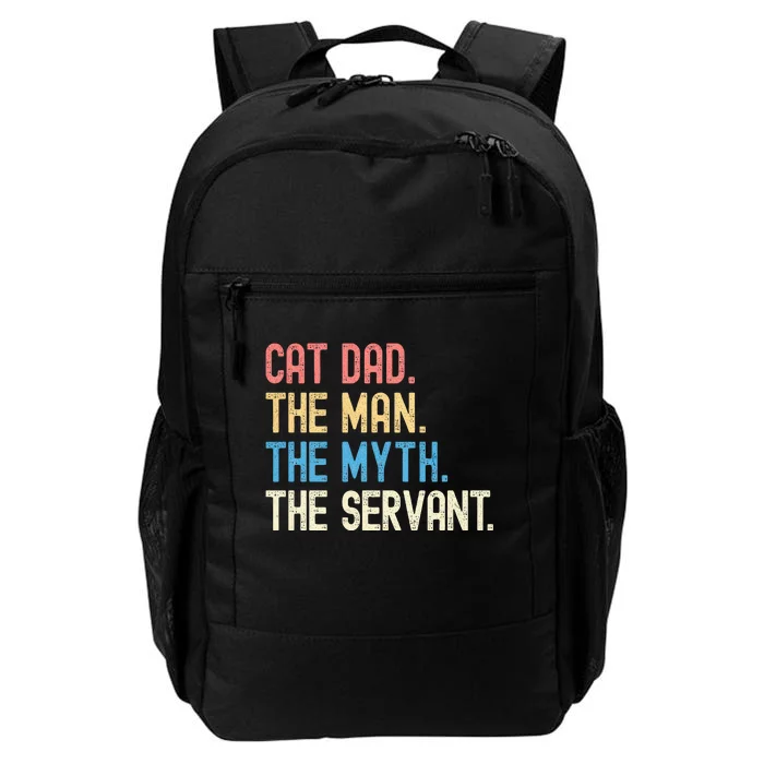 Funny Cat Dad Fathers Day Vintage Ever Cat Lover Daddy Retro Daily Commute Backpack