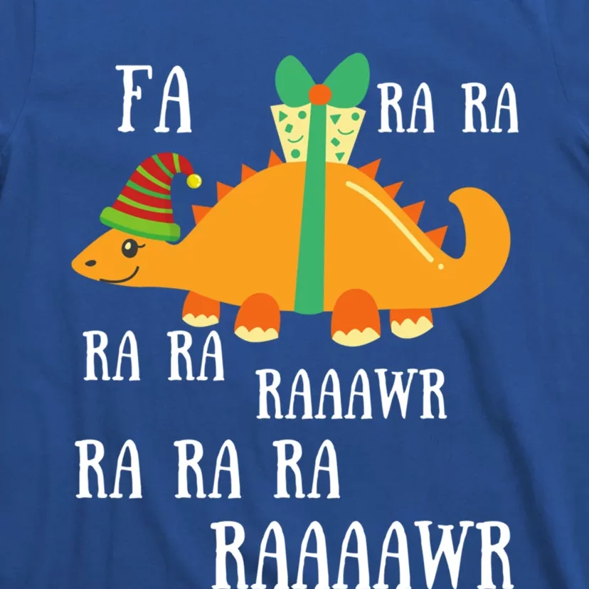 Funny Cute Dinosaur Fa Ra Ra Rawr Rawr Christmas Stegosaurus Meaningful Gift T-Shirt