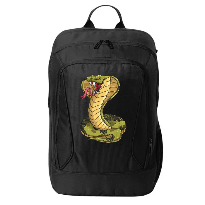 Funny Cobra Design For Men Women King Snake Cobra Lover City Backpack