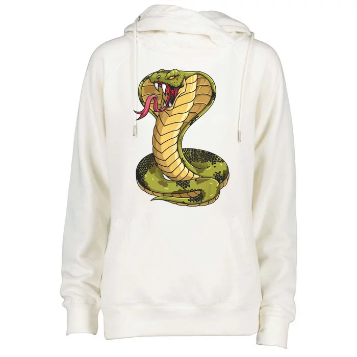 Funny Cobra Design For Men Women King Snake Cobra Lover Womens Funnel Neck Pullover Hood