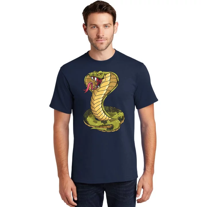 Funny Cobra Design For Men Women King Snake Cobra Lover Tall T-Shirt