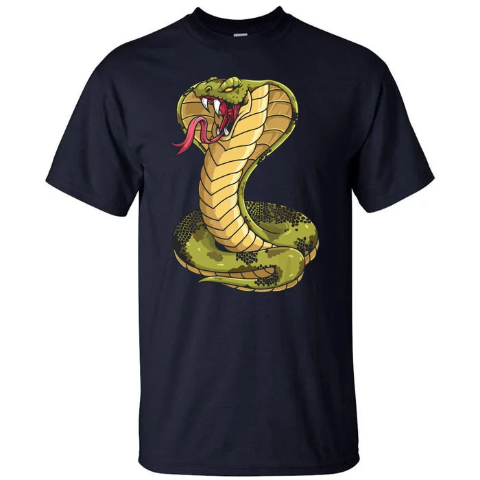 Funny Cobra Design For Men Women King Snake Cobra Lover Tall T-Shirt