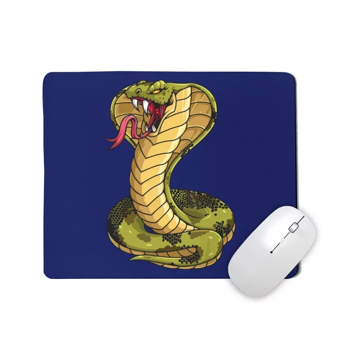 Funny Cobra Design For Men Women King Snake Cobra Lover Mousepad