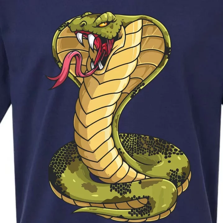 Funny Cobra Design For Men Women King Snake Cobra Lover Sueded Cloud Jersey T-Shirt