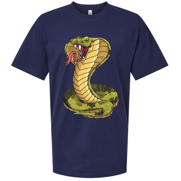 Funny Cobra Design For Men Women King Snake Cobra Lover Sueded Cloud Jersey T-Shirt