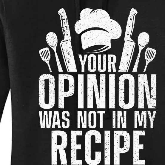 Funny Chef Design For Cooking Lover Culinary Cook Women's Pullover Hoodie