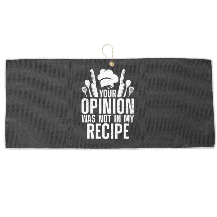 Funny Chef Design For Cooking Lover Culinary Cook Large Microfiber Waffle Golf Towel