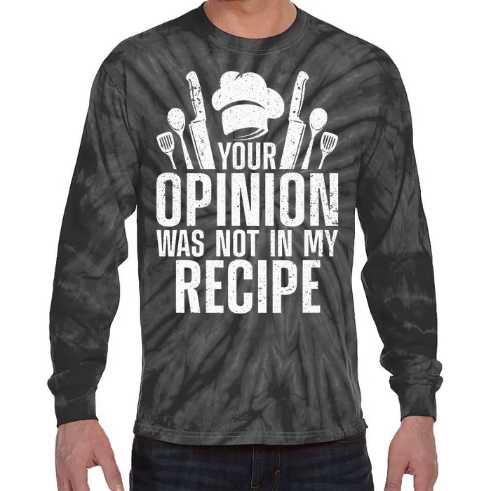 Funny Chef Design For Cooking Lover Culinary Cook Tie-Dye Long Sleeve Shirt