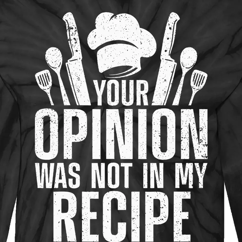 Funny Chef Design For Cooking Lover Culinary Cook Tie-Dye Long Sleeve Shirt