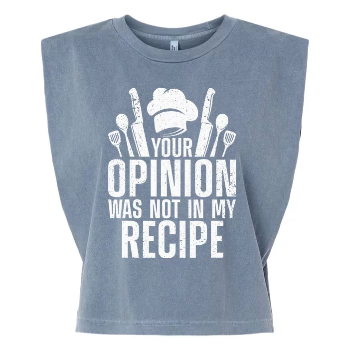 Funny Chef Design For Cooking Lover Culinary Cook Garment-Dyed Women's Muscle Tee