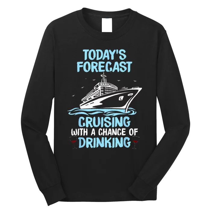 Funny Cruise Design For  Cruising Boat Trip Lovers Long Sleeve Shirt