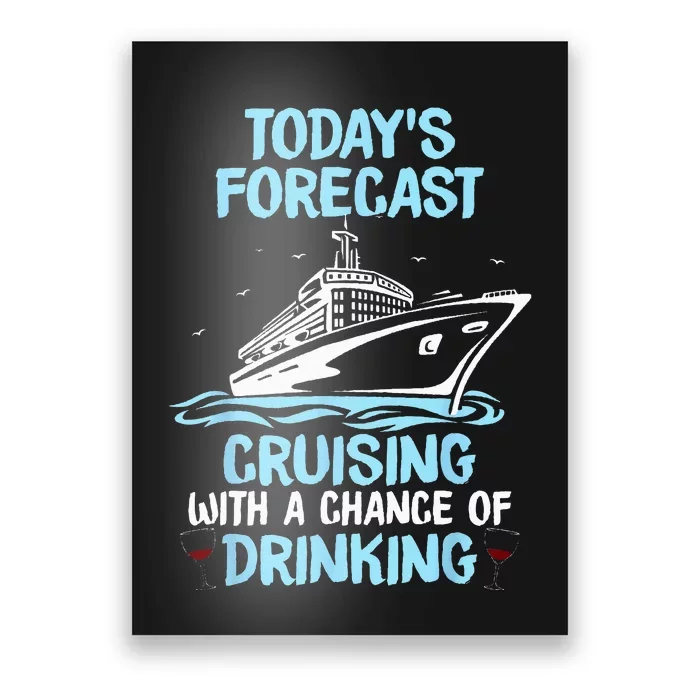 Funny Cruise Design For  Cruising Boat Trip Lovers Poster